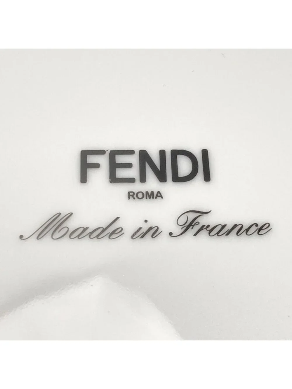 Fendi O'Lock Logo Plate Set of 2 Tableware Collection